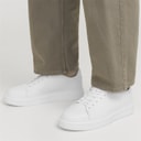 Baskets en cuir Stockholm hommes Bright White