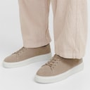 Baskets en cuir Stockholm hommes Plaza Taupe