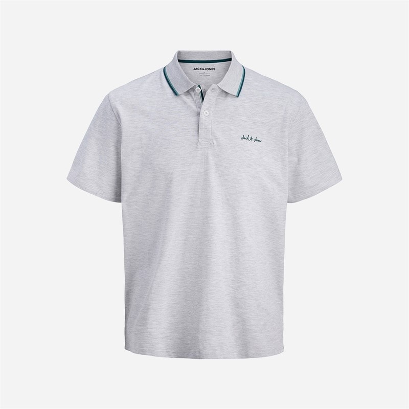 JACK & JONES Herren - Blaze Polohemd - White Melange