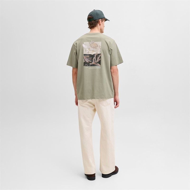 Heren montauk aop back t-shirt Seagrass - Afbeelding 4
