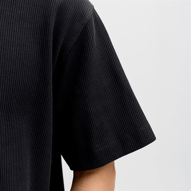 Heren harrison structure t-shirt Zwart - Afbeelding 2