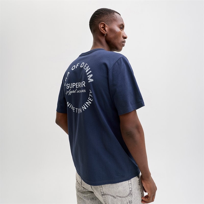 T-shirt à motif Dover hommes Navy Blazer - Image 1