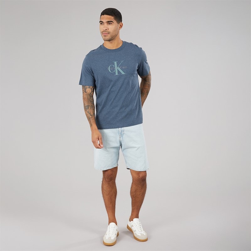 Herren - Hero Monologo Grafik-T-Shirt Nearly Navy Heather - Bild 3