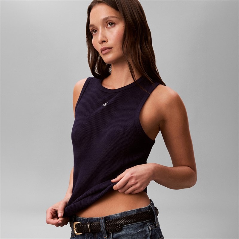 Damskie kamizelka z naszywką monogramu Evening Blue – zdjęcie  3