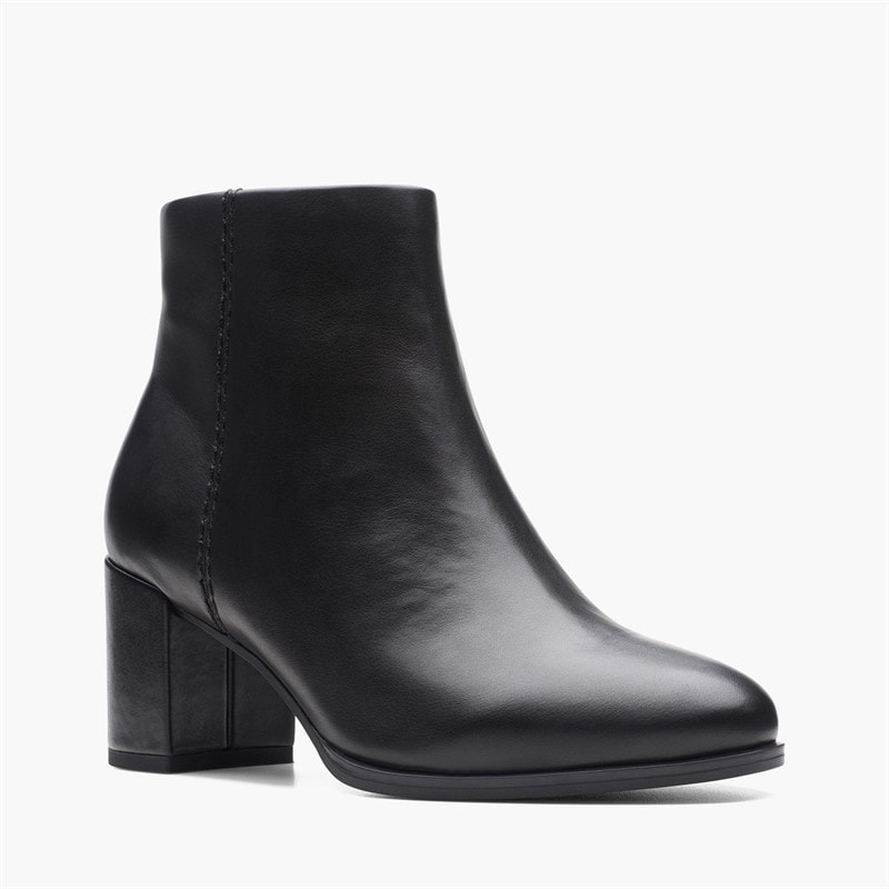 Damen - Freva 55 Stiefel mit Seitlichem Reißverschluss Black Leather - Bild 2