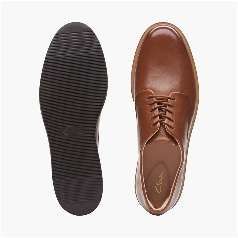 Damskie buty derby glickly Dark Tan Leather – zdjęcie  5