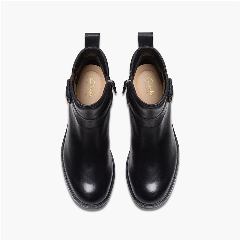 Bottes à talon bloc Chamberly femmes Black Leather - Image 2