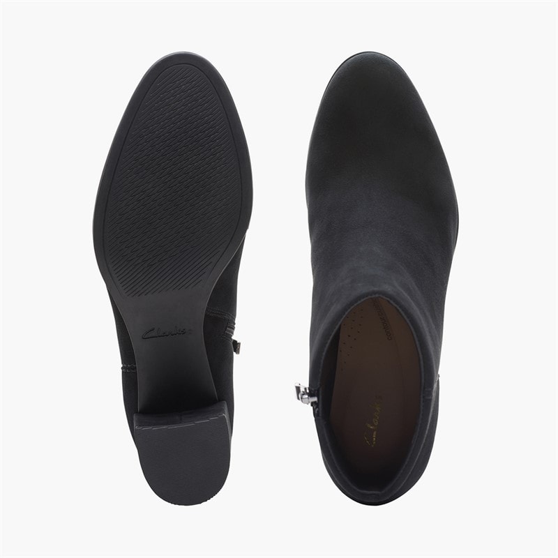Damen - Freva 55 Stiefel mit Seitlichem Reißverschluss Black Suede - Bild 3