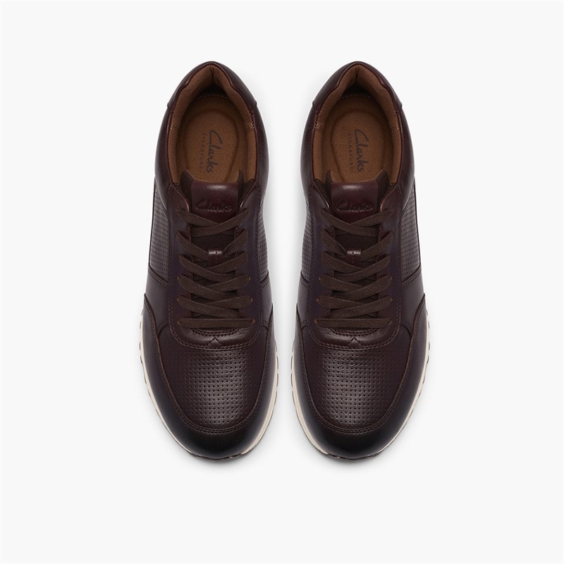 Baskets Radwell à lacets hommes Brown Leather - Image 2