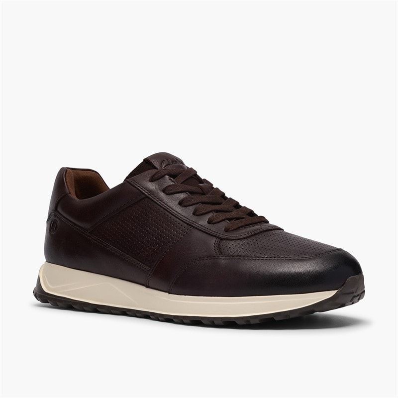 Baskets Radwell à lacets hommes Brown Leather - Image 4