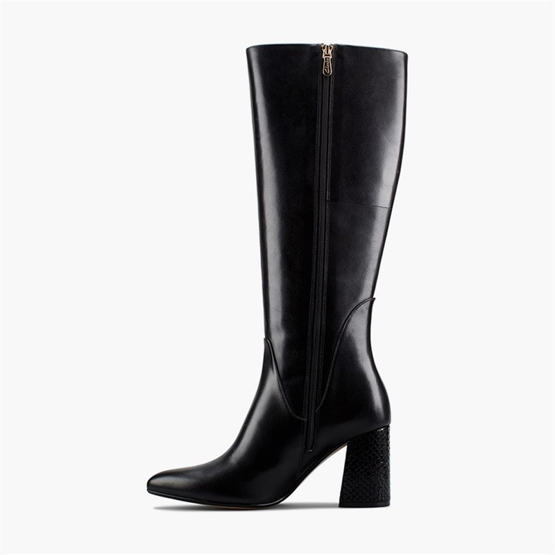 Bottes hautes Laina 85 femmes Black Combi Leather - Image 4
