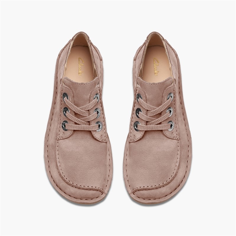 Dames grappige dream veterschoenen Light Pink Suede - Afbeelding 2