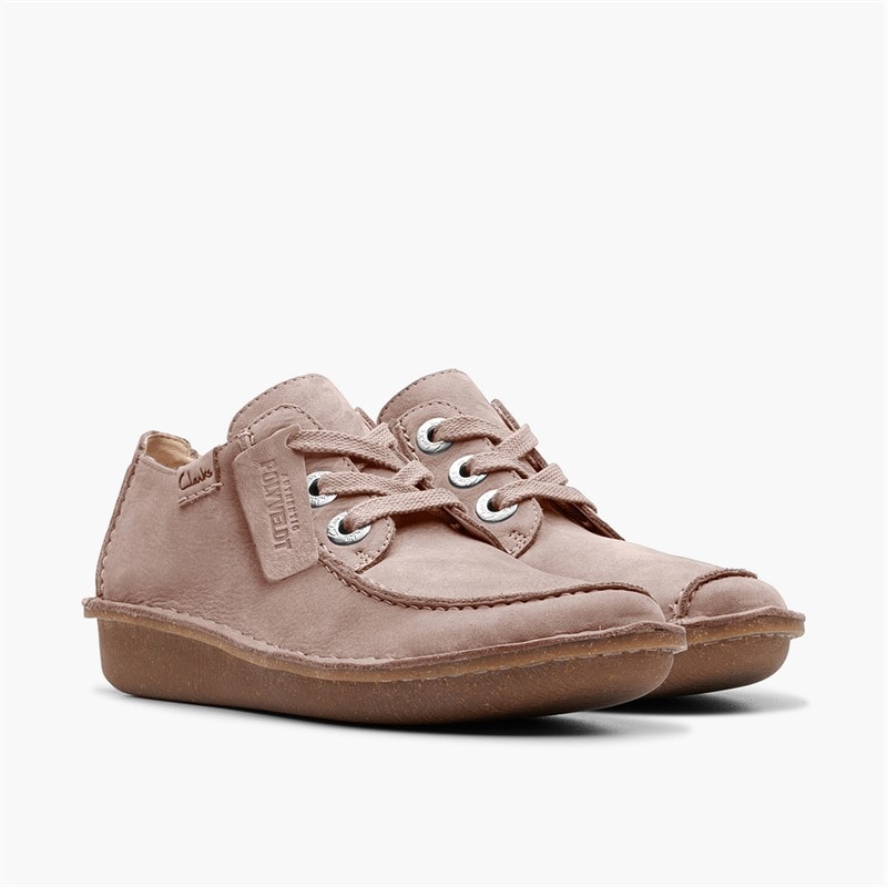Dames grappige dream veterschoenen Light Pink Suede - Afbeelding 4