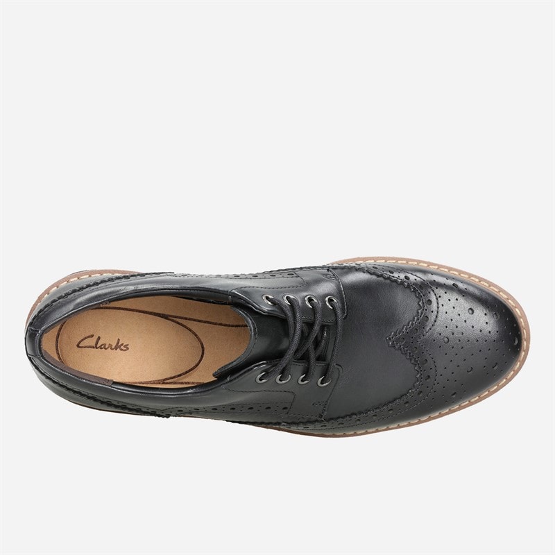 Chaussures brogues à ailettes Batcombe hommes Black Leather - Image 4