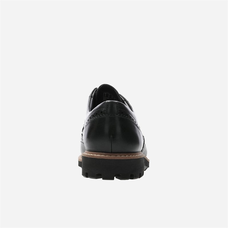 Chaussures brogues à ailettes Batcombe hommes Black Leather - Image 5