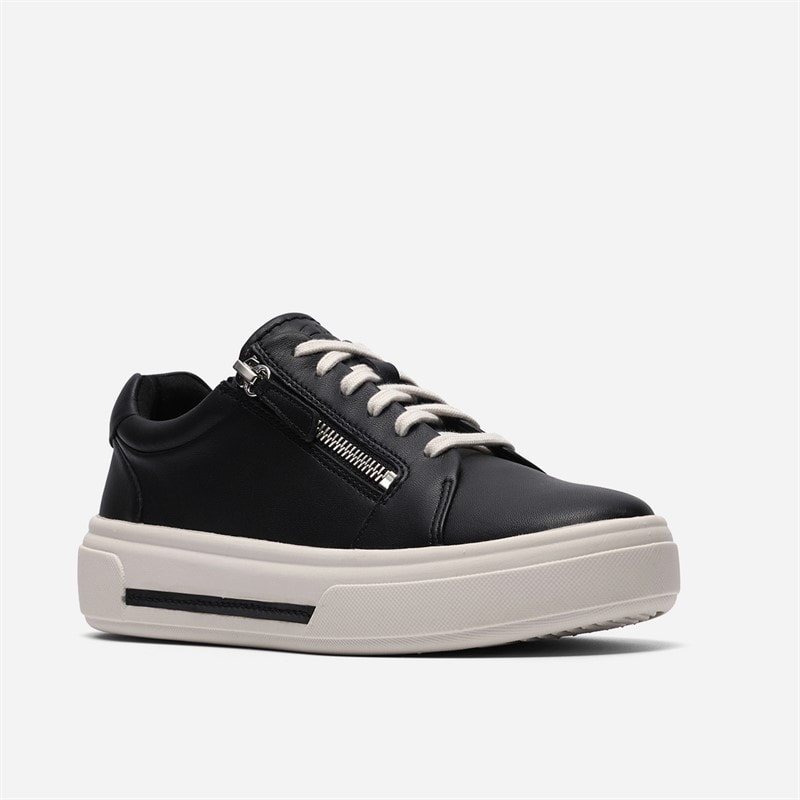 Damen - Hollyrose Zip Sneaker Black Leather - Bild 4