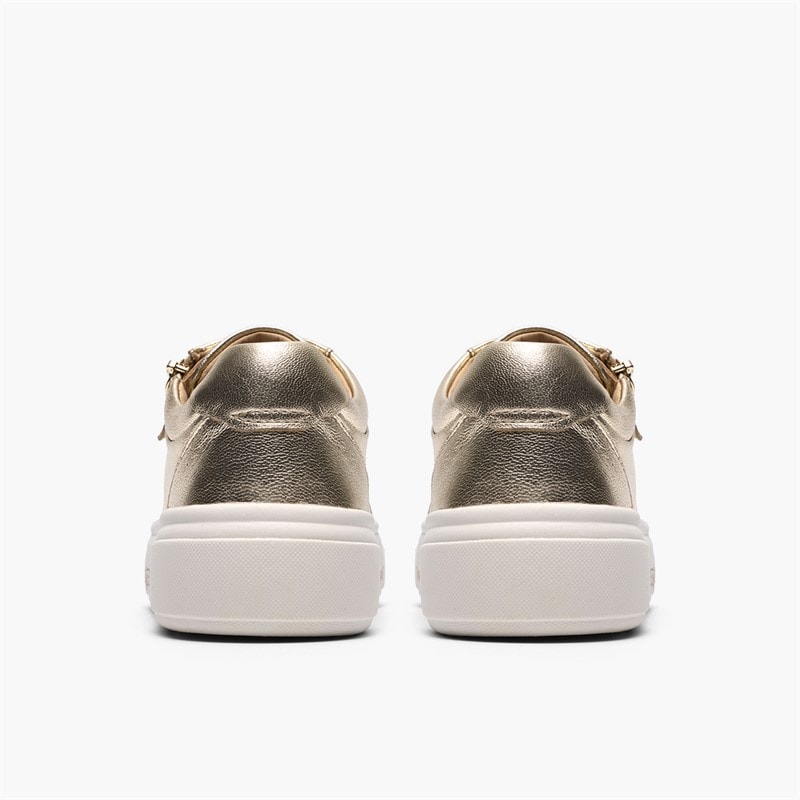 Baskets zippées hollyrose femmes Gold Leather - Image 5