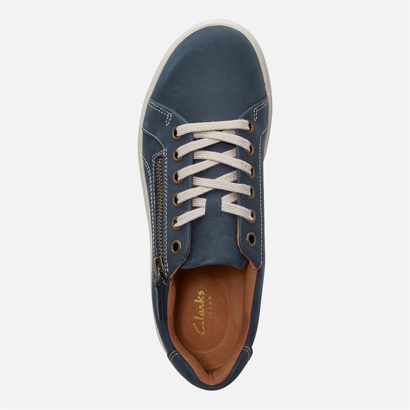 Damskie szerokie buty sportowe nalle Navy Nubuck – zdjęcie  4