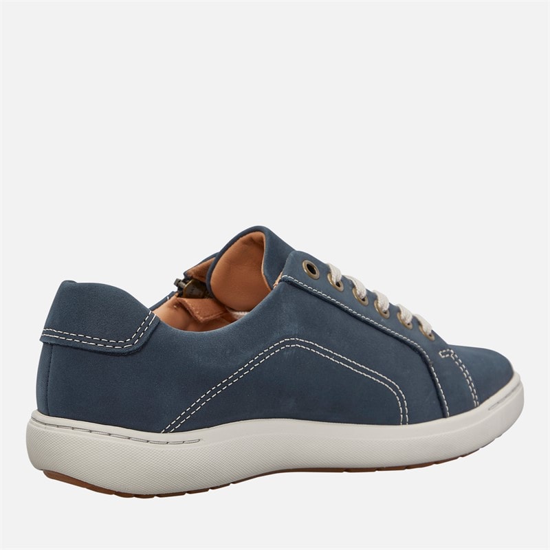 Damskie szerokie buty sportowe nalle Navy Nubuck – zdjęcie  5