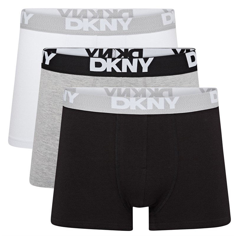 Herren - Seattle Boxer-Trunks Dreierpack Schwarz/Grau/Weiß - Bild 1