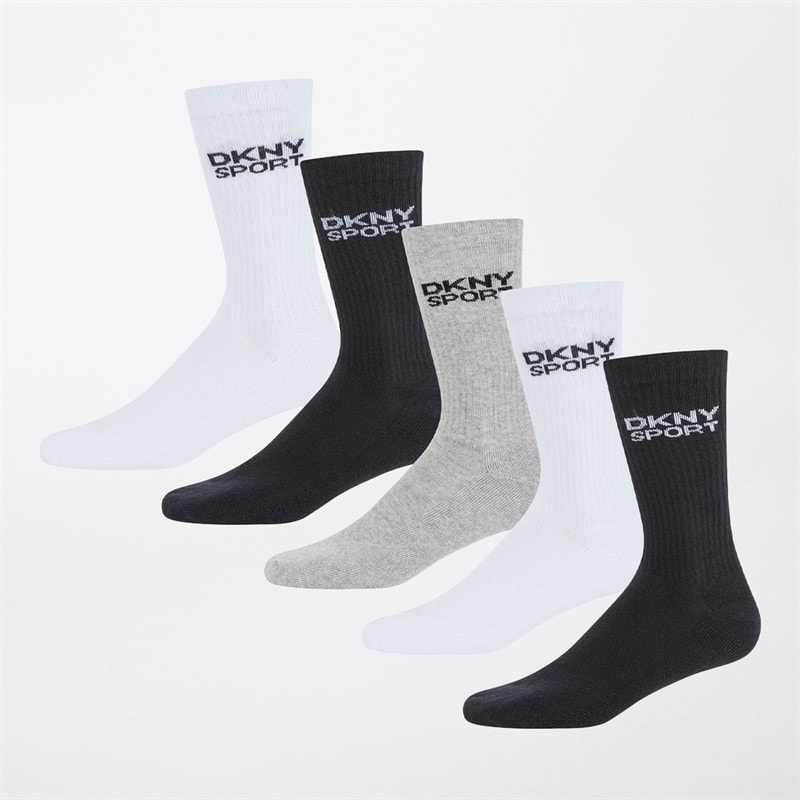 Herren - Radde Crew-Socken Fünferpack Schwarz/Weiß/Grau - Bild 1