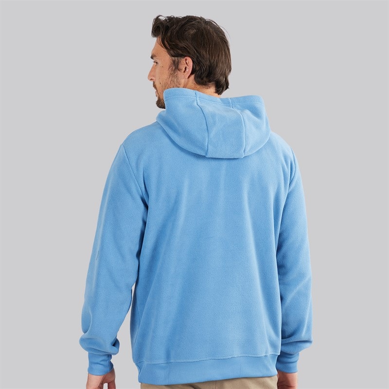 Heren polar fleece hoodie Blauw - Afbeelding 2
