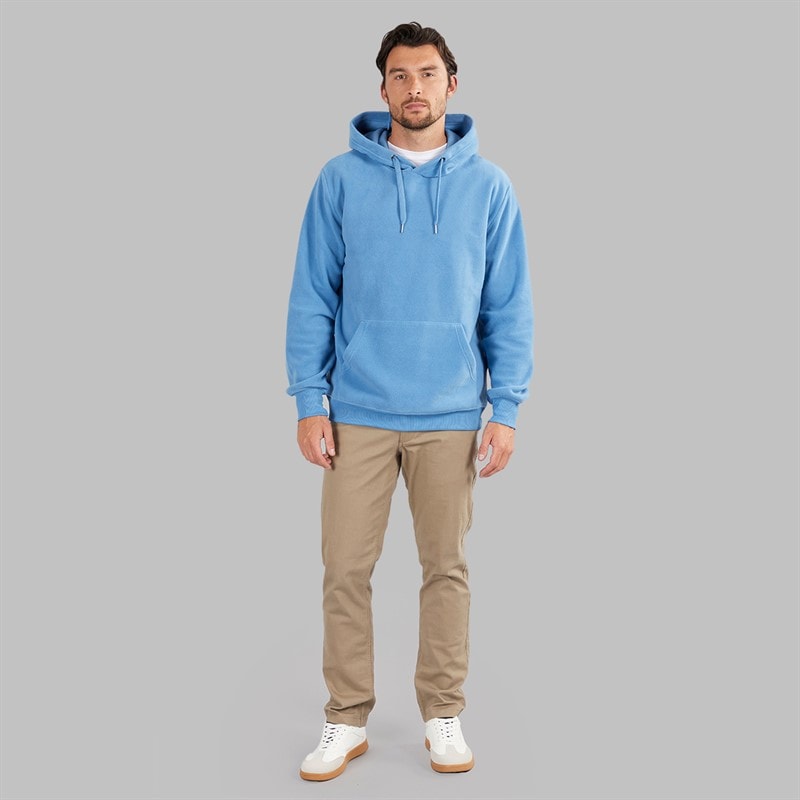 Heren polar fleece hoodie Blauw - Afbeelding 3