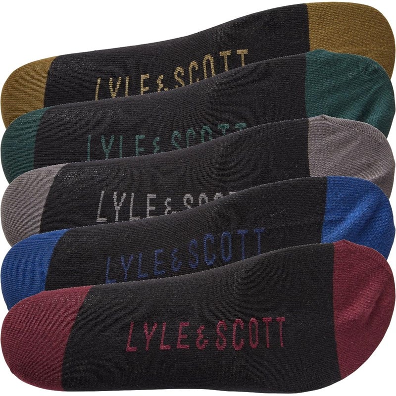 Lot de cinq paires de chaussettes Graham hommes Noir - Image 2