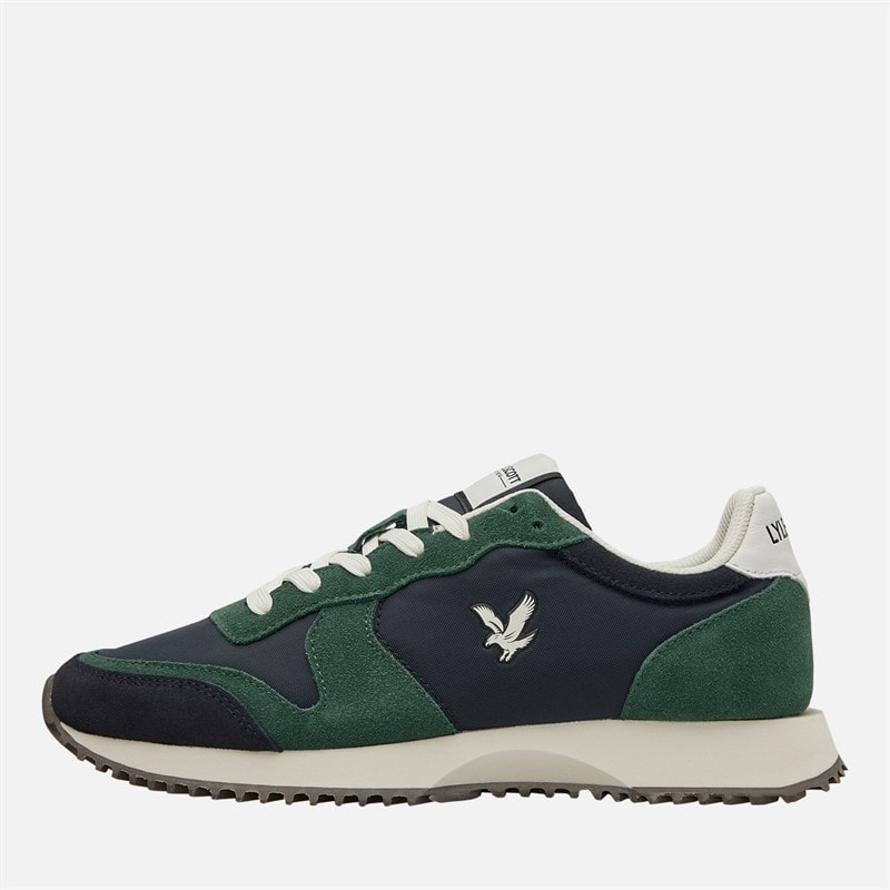 Lyle And Scott Vintage Baskets leno hommes - Blue Green