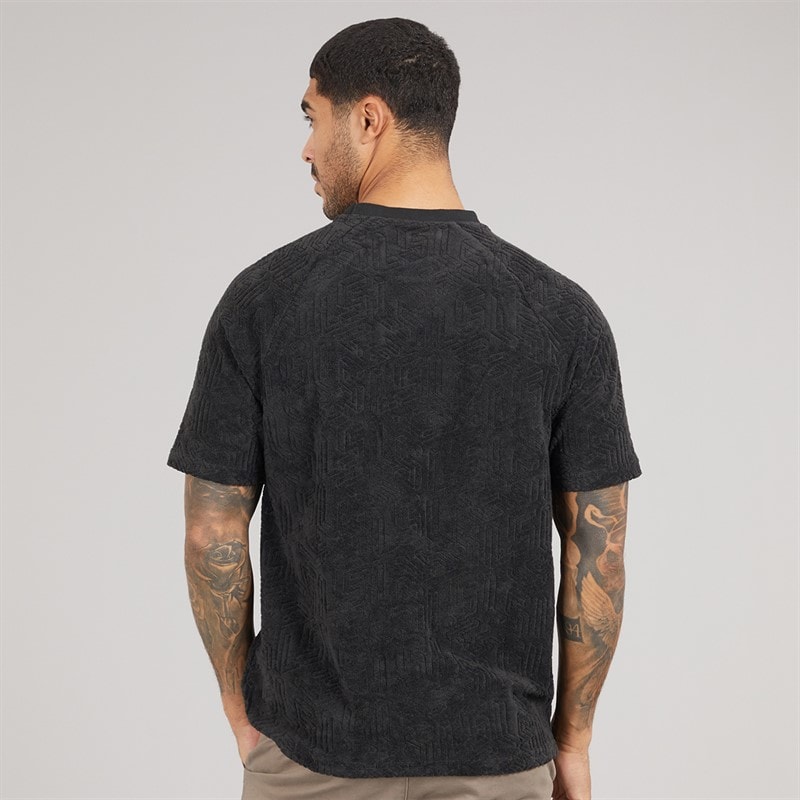 T-shirt éponge à emblème hommes Z865 Jet Black - Image 2