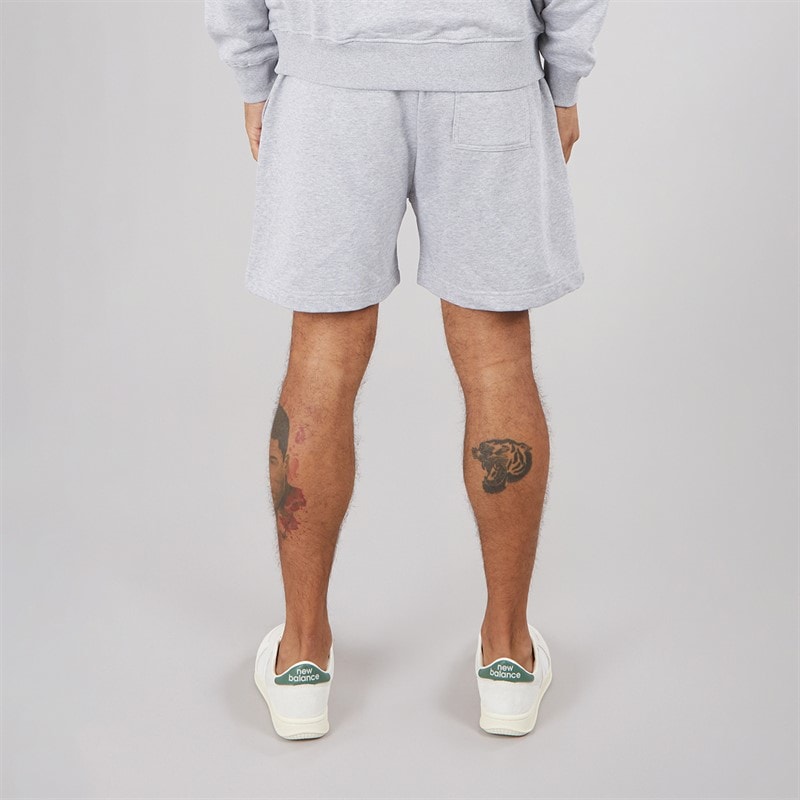 Herren - Weite Shorts Hellgrau Marl - Bild 2