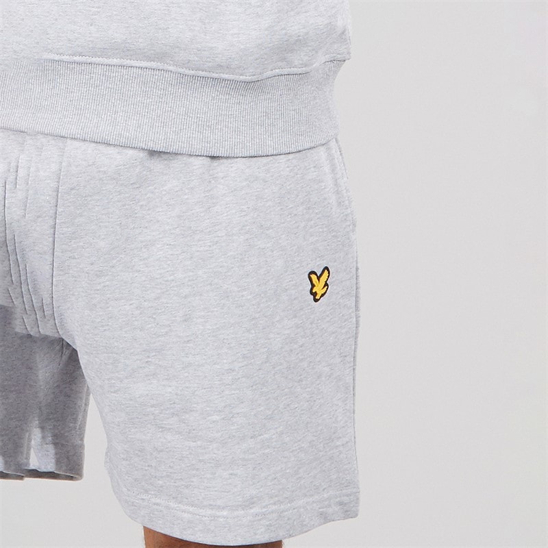 Herren - Weite Shorts Hellgrau Marl - Bild 3