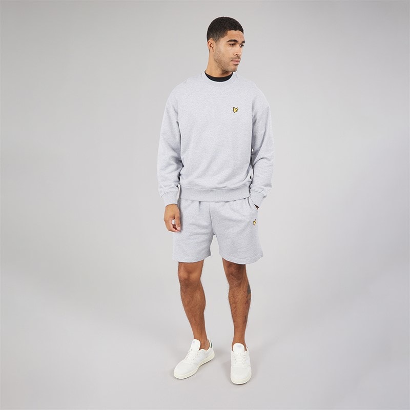 Herren - Weite Shorts Hellgrau Marl - Bild 4