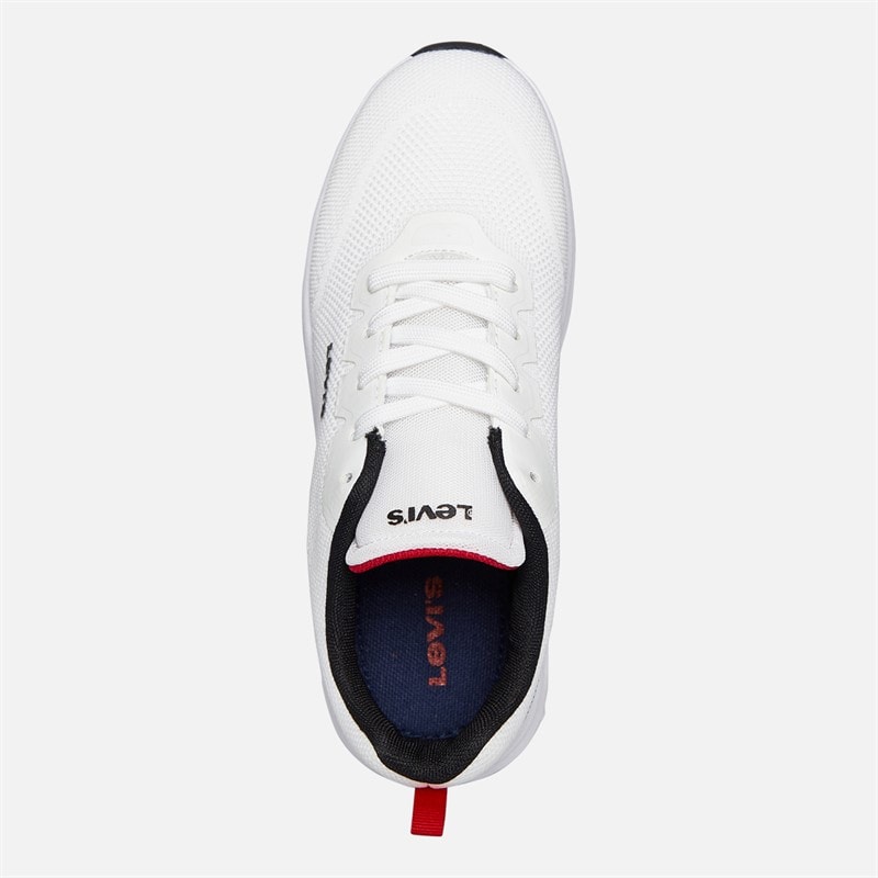 Levi's Junior dziewczęce sneakersy Hudson - Biały/Czarny/Czerwony 0239 – zdjęcie  4