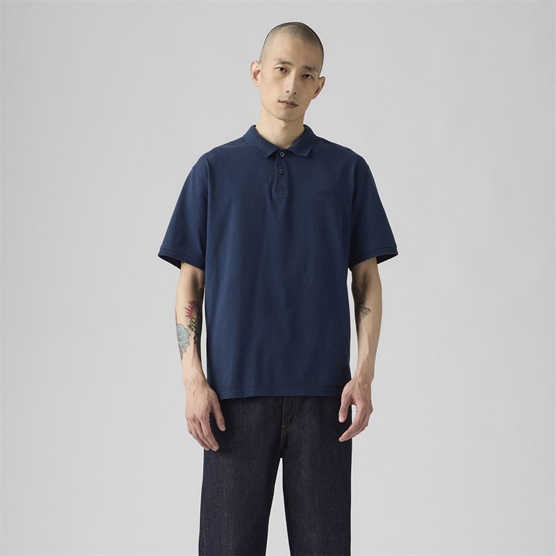Herren - Authentisches Polohemd Dress Blues - Bild 4