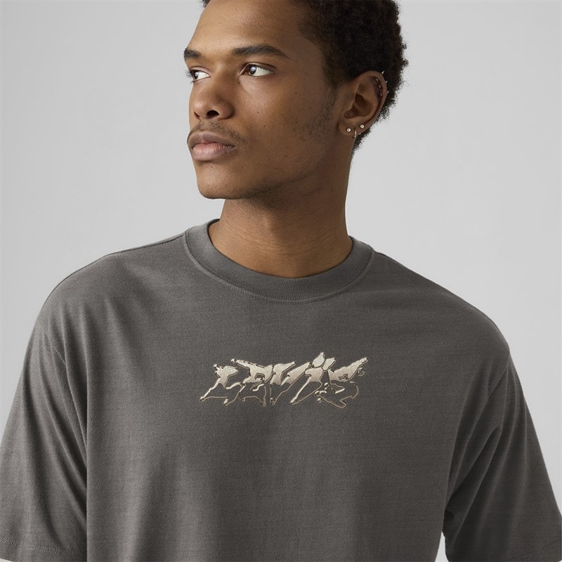 Herren - Vintage Fit Grafik-T-Shirt Copper Levis Smoked Pearl - Bild 3