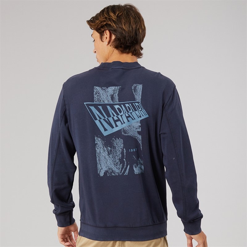 Sweat-shirt Aren crew hommes Blue Marine - Image 3