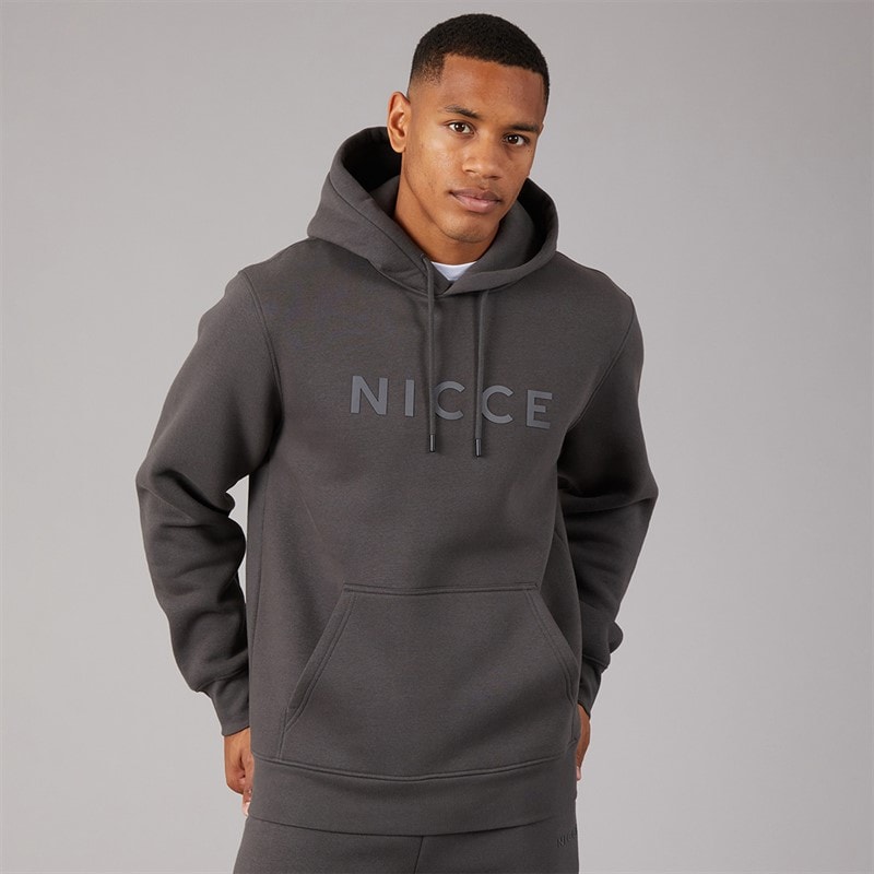 NICCE Sweat à capuche Tonla hommes - Coal