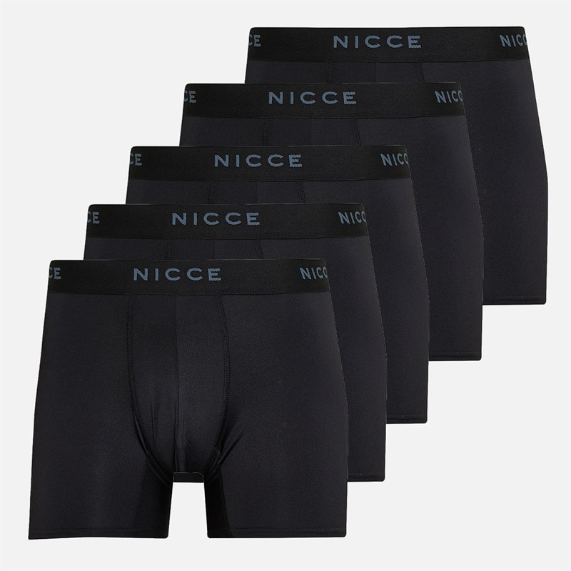 NICCE Boxers Lavenham lot de cinq hommes - Noir