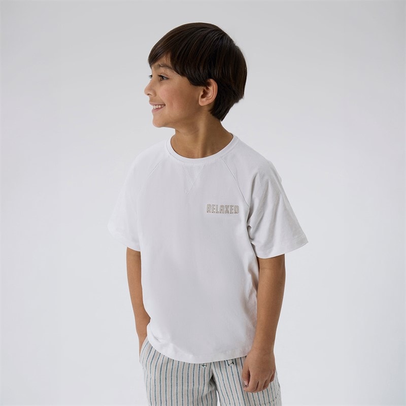 T-shirt Rob garçons Bright White - Image 1