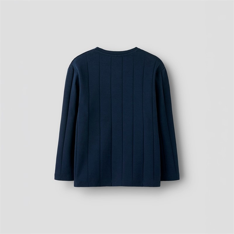 Chłopcy t-shirt titan z długim rękawem Navy Blazer – zdjęcie  2