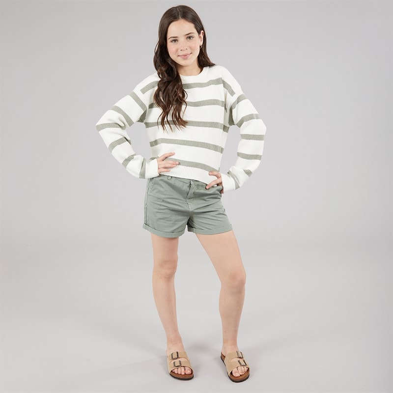 Name It Dziewczęce dzianinowy sweter Vnilla - Cloud Dancer/Shadow – zdjęcie  3