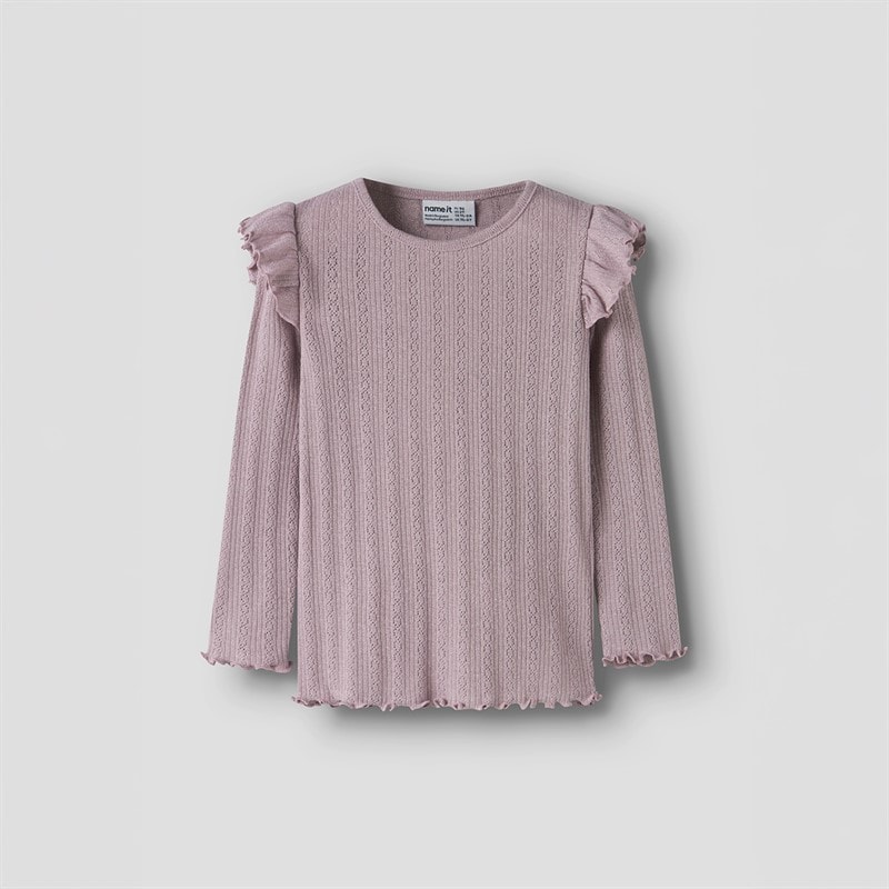 Dziewczęce bluzka blitta z długim rękawem Dawn Pink – zdjęcie  1