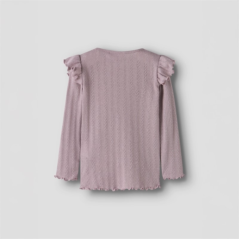 Dziewczęce bluzka blitta z długim rękawem Dawn Pink – zdjęcie  2