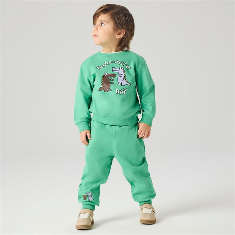 Jongens mini dakkian trui Green Spruce - Afbeelding 4