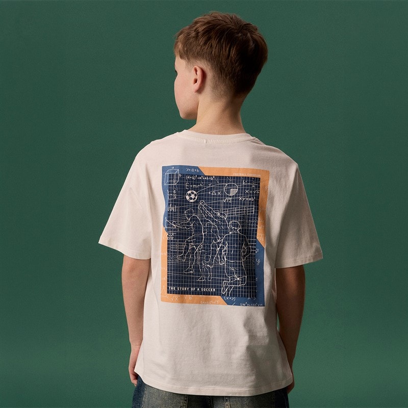 Jongens himas voetbalt-shirt Cloud Dancer - Afbeelding 4