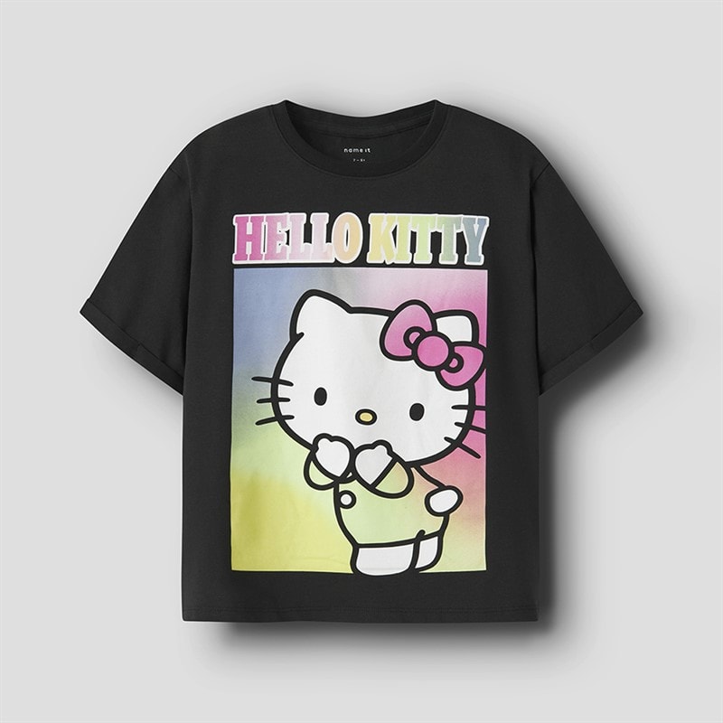 Dziewczęce koszulka z Hello Kitty Czarny – zdjęcie  1