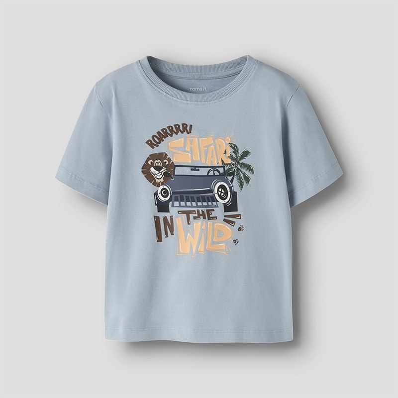 Chłopcy t-shirt Harly Blue Fog – zdjęcie  1