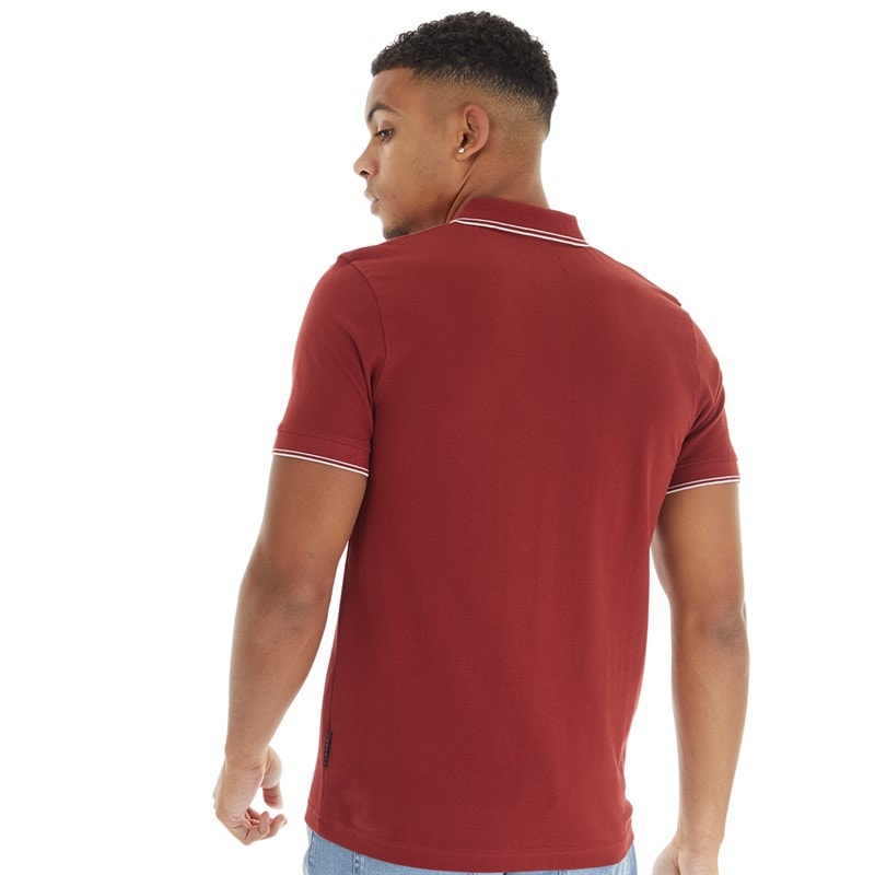 Polo henflare hommes Deep Red - Image 2