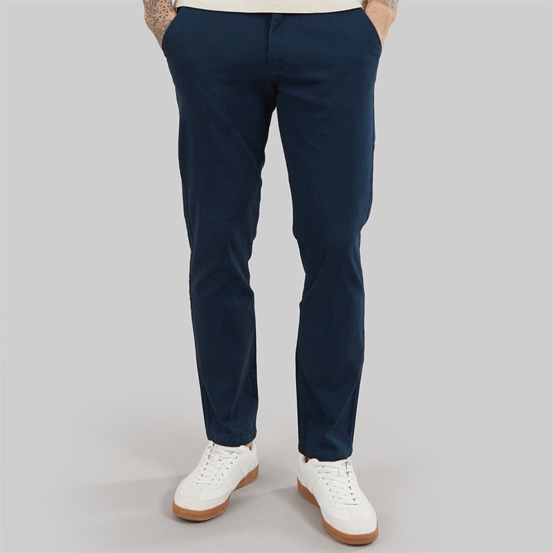 Heren visit chinos Blauw - Afbeelding 1
